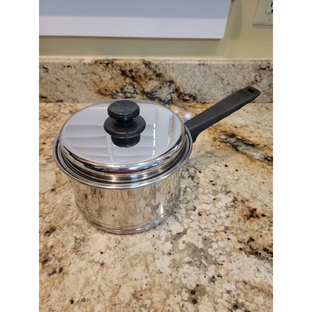 VTG T304 Lifetime 2 Quart Saucepan Stainless Steel w/Lid Approximately 7